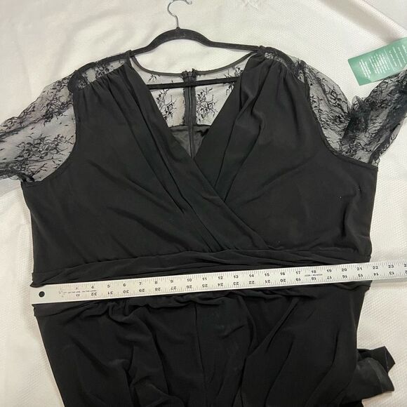 Scarlett Black Lace Long Sleeve Jumpsuit‎ - Picture 11 of 12